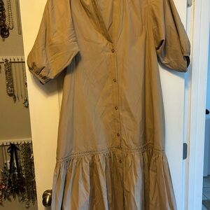 Tan Women's Midi Dress